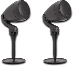 Polk Audio Atrium SAT300 Compact Outdoor Loudspeaker 2 Pack Bundle, Features 3-1/2" Long-Throw Midrange Woofer & 3/4" Composite Dome Neodymium Tweeter, Waterproof Housing, Chestnut Brown, Bundle