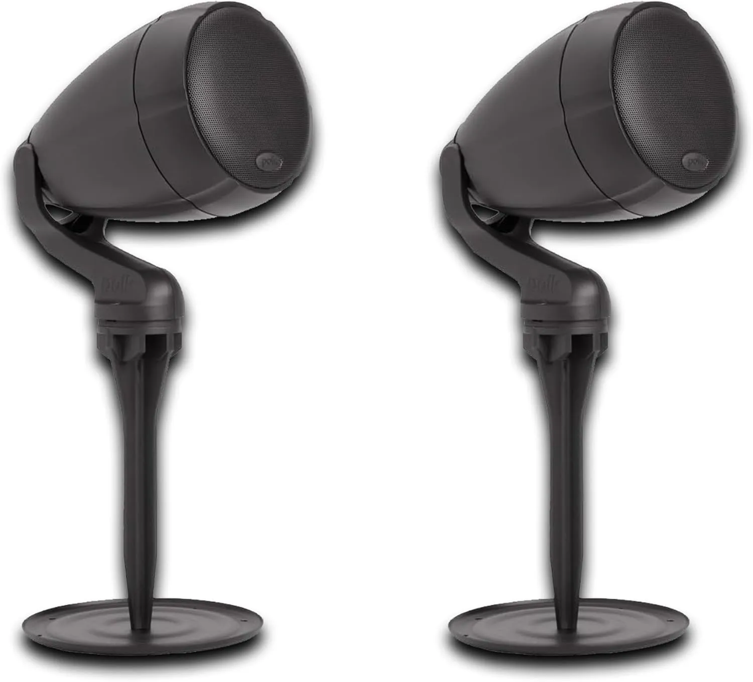 Polk Audio Atrium SAT300 Compact Outdoor Loudspeaker 2 Pack Bundle, Features 3-1/2" Long-Throw Midrange Woofer & 3/4" Composite Dome Neodymium Tweeter, Waterproof Housing, Chestnut Brown, Bundle
