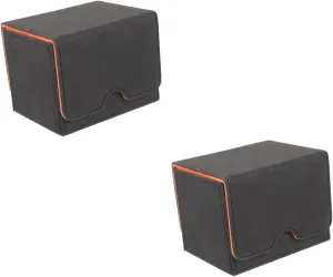 POPETPOP 2pcs Playing Card Storage Case Portable Game Cards Organizer Smooth Edges Compact Design for Outdoor Use