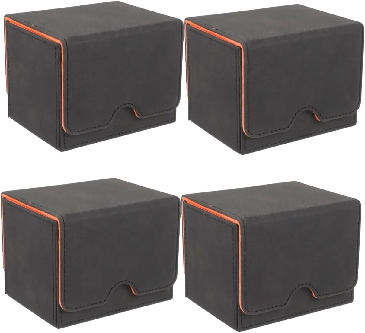 POPETPOP 4pcs Playing Card Case Storage Organizer for Decks Portable Game Card Holder Capacity Dice and Tokens Lightweight and Use
