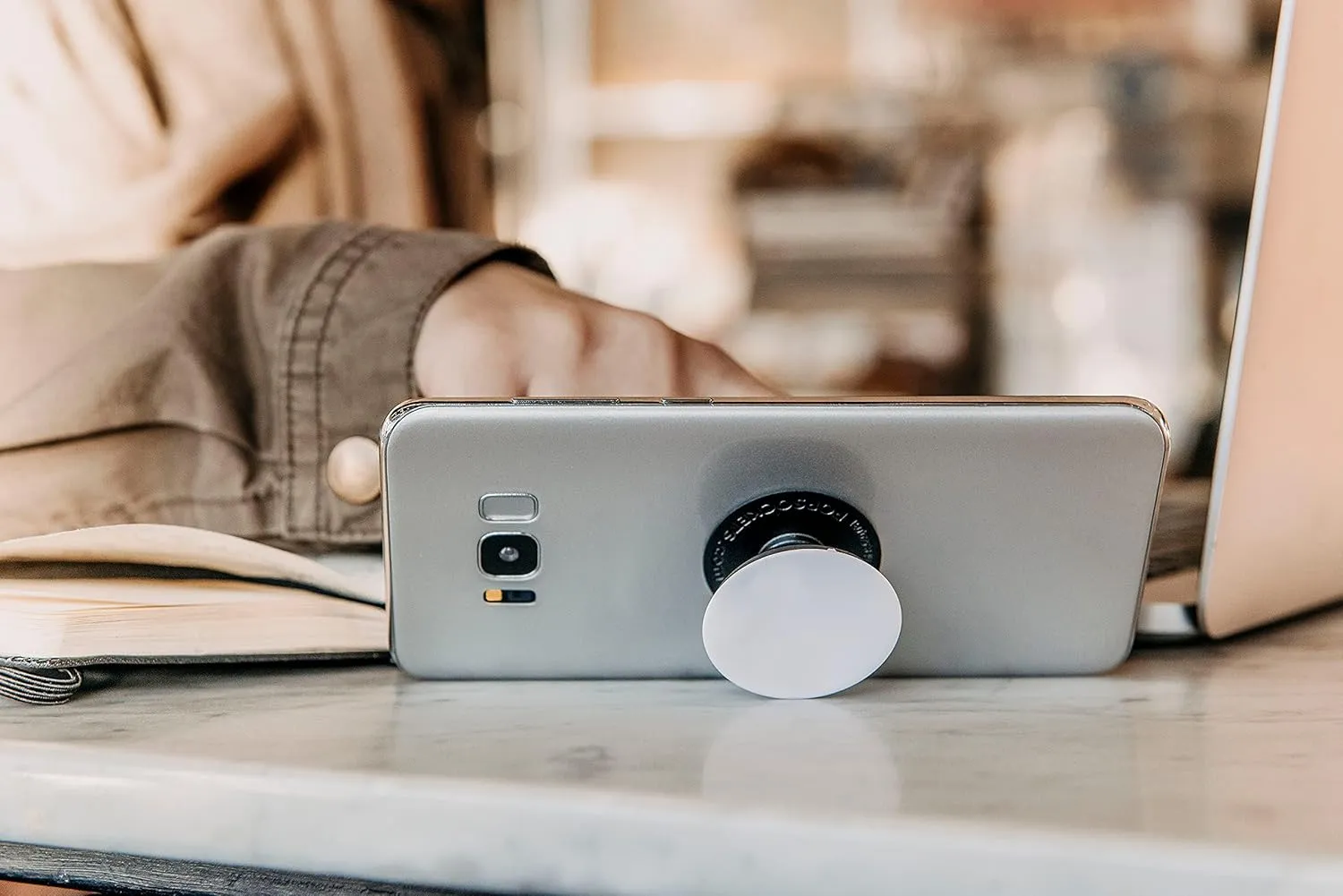 PopSockets Plant-Based Phone Grip with Expanding Kickstand, Eco-Friendly - Comic Koi