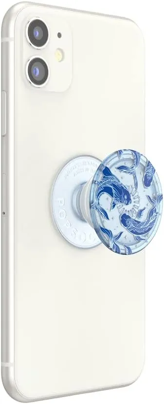 PopSockets Plant-Based Phone Grip with Expanding Kickstand, Eco-Friendly - Comic Koi