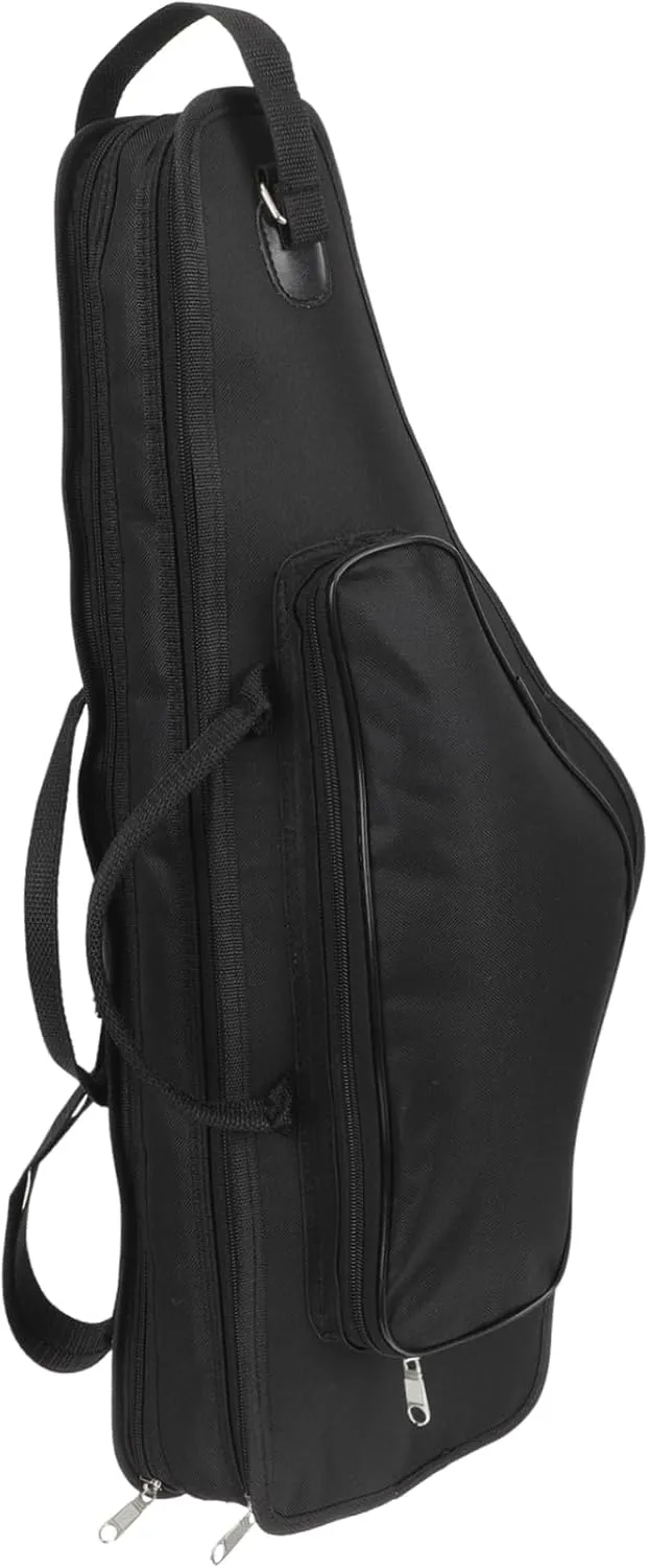Portable Alto Saxophone Case Shockproof Storage Bag with Handle Shoulder Strap Durable Cloth Material Capacity Design for Safe Instrument Transport