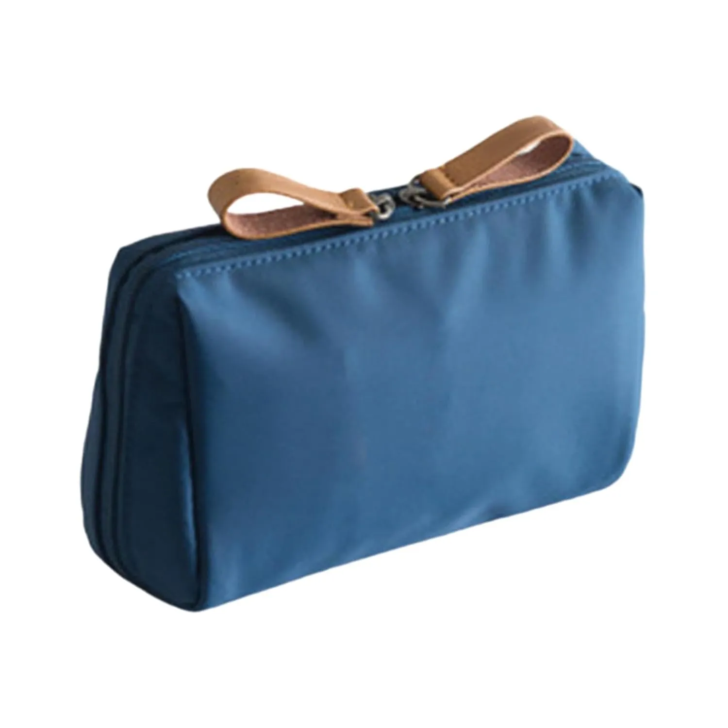 Portable Makeup Bag for Travel - Water-Resistant Cosmetic Storage Case, Blue, Large