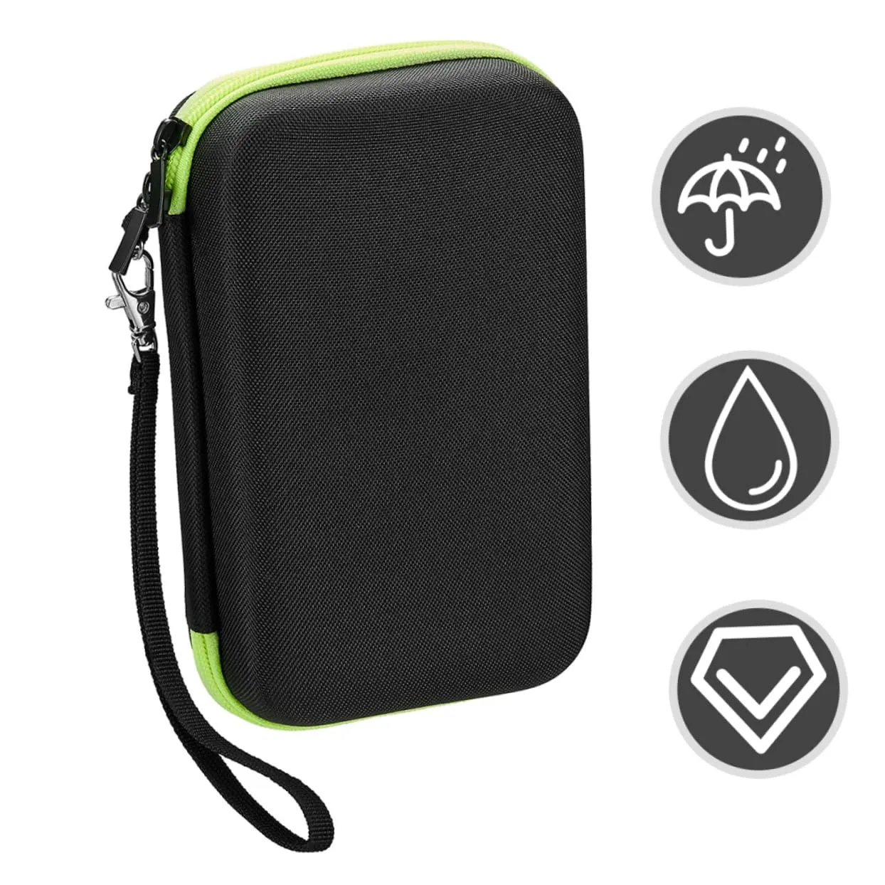 Portable Non Storage Bag Shockproof Protective Case Lanyard Bag Zipper Travel Organizer