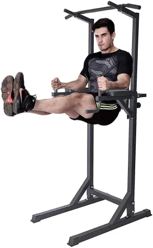 Power Tower Workout Dip Station Multi-Function Home Gym Strength Training Fitness Equipment