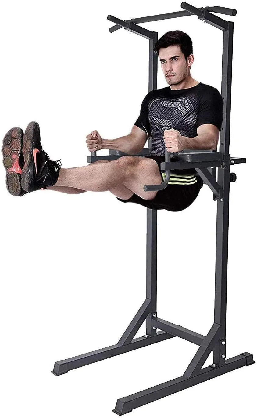 Power Tower Workout Dip Station Multi-Function Home Gym Strength Training Fitness Equipment