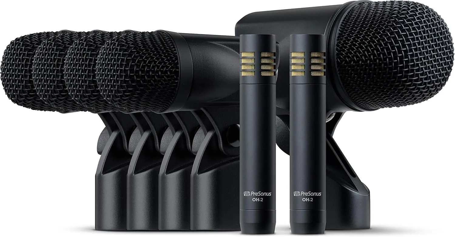 PreSonus DM-7: Complete Drum Microphone Set for Recording and Live Sound