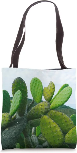 Prickly Pear Cactus Tote Bag