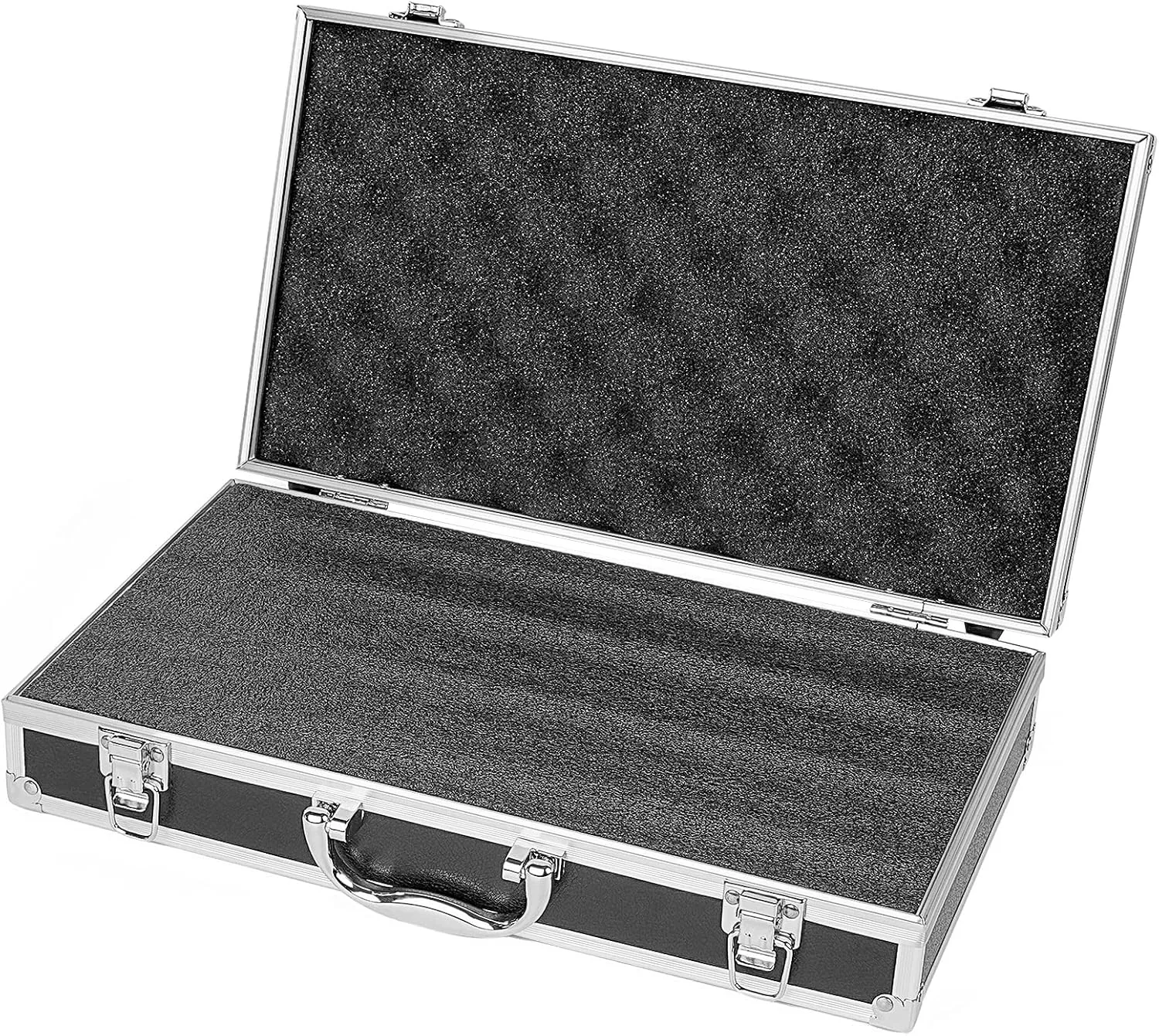 Pro Medium Size Audio Device Microphone Carrying Case, Customizable case with Pre-Diced Foam, Aluminum Alloy Sturdy Build, Ideal Compatible with Audio Device Wireless Mic System Storage cover