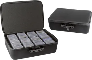 Pro Toploader and One Touch Trading Card Storage Box with Zipper Lock - Sports Card Deck Box Fits Up to 400 Sleeved Pokemon Baseball Football Playing Cards or up to 80 Magnetic Cases