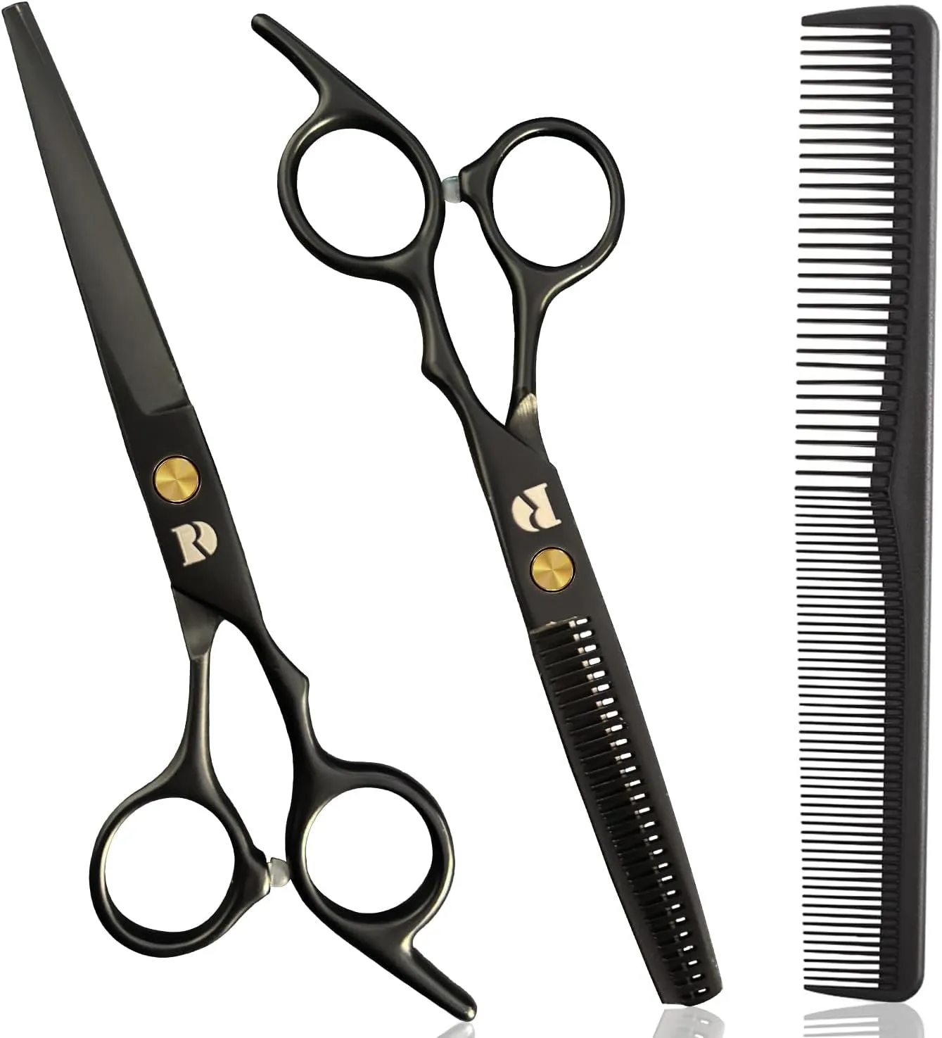 Professional Hair Cutting Shears,6 Inch Hairdressing Shears Barber Hair Scissors Edge Razor Sharp Blades Haircut Scissors for Men Women Kids Japan 440C Stainless Steel (Rainbow) (Multicolour)