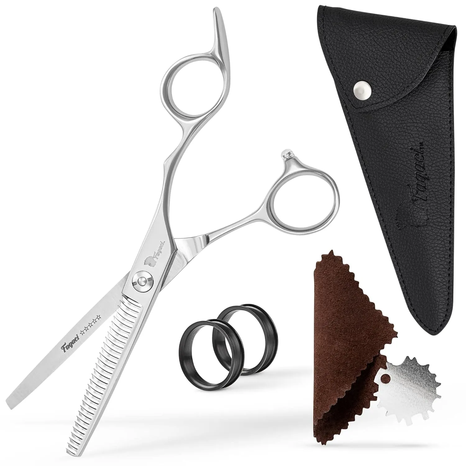 Professional Hair Scissors 6” Extremely Sharp Blades, Fine Cutting Blades, Hair Cutting Scissors Professional, Hair Shears, Barber Scissors Set for Men and Women, Haircut Scissors Hair Kit