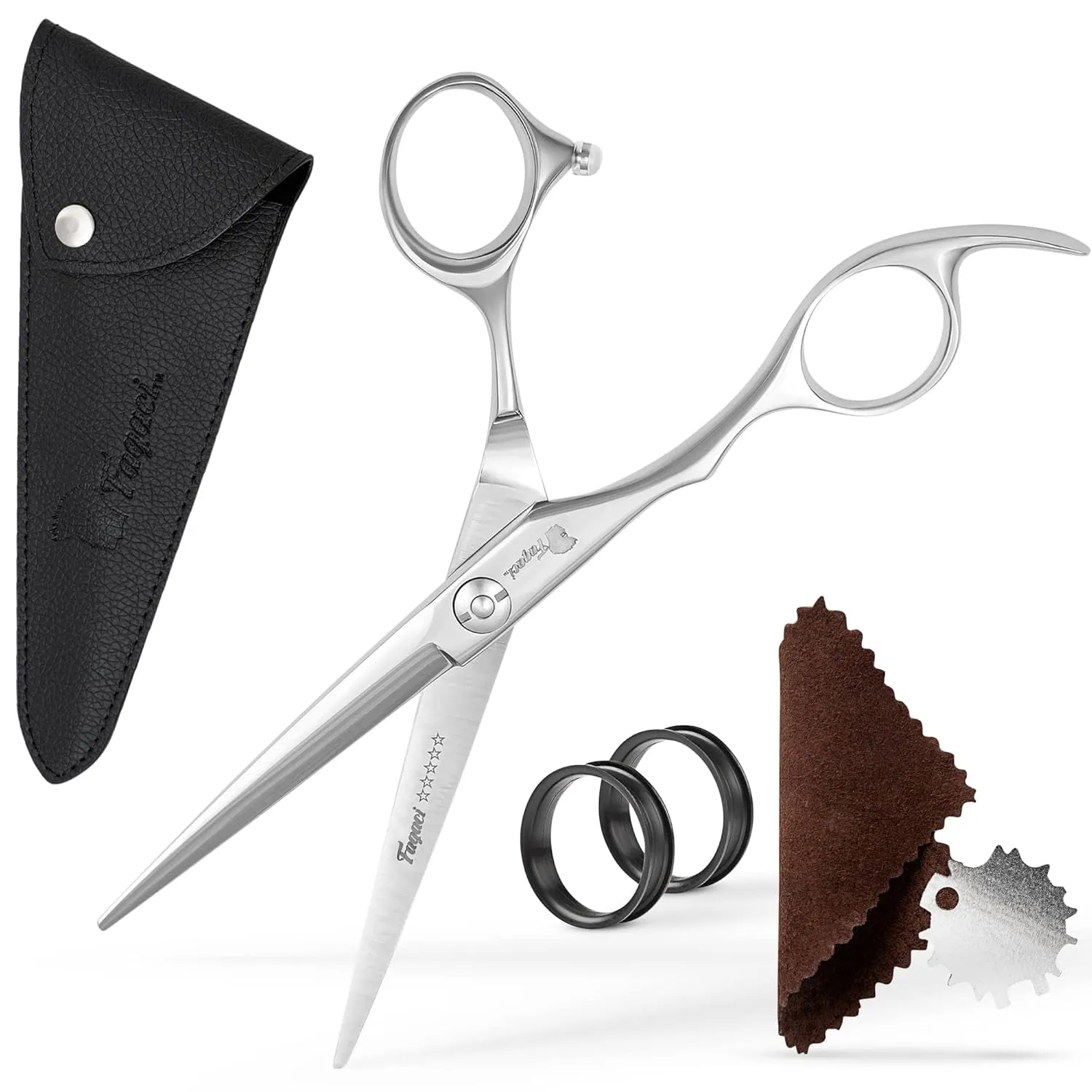 Professional Hair Scissors 6” Extremely Sharp Blades, Fine Cutting Blades, Hair Cutting Scissors Professional, Hair Shears, Barber Scissors Set for Men and Women, Haircut Scissors Hair Kit