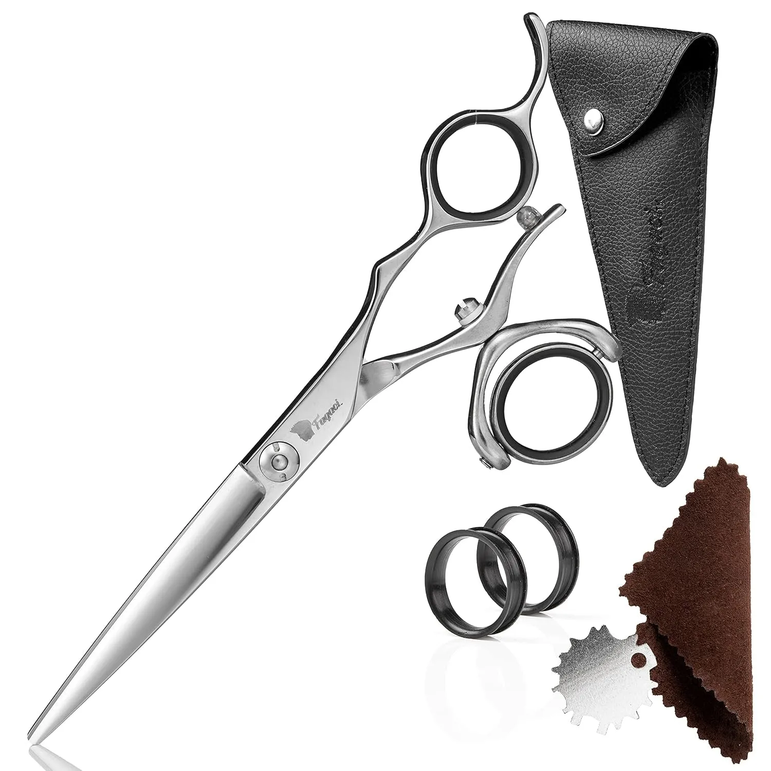 Professional Hair Scissors 6” Extremely Sharp Blades, Fine Cutting Blades, Hair Cutting Scissors Professional, Hair Shears, Barber Scissors Set for Men and Women, Haircut Scissors Hair Kit