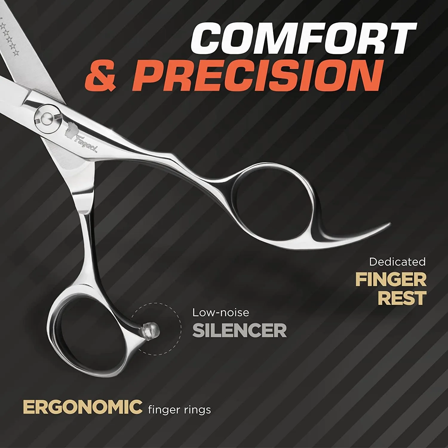 Professional Hair Scissors 6” Extremely Sharp Blades, Fine Cutting Blades, Hair Cutting Scissors Professional, Hair Shears, Barber Scissors Set for Men and Women, Haircut Scissors Hair Kit
