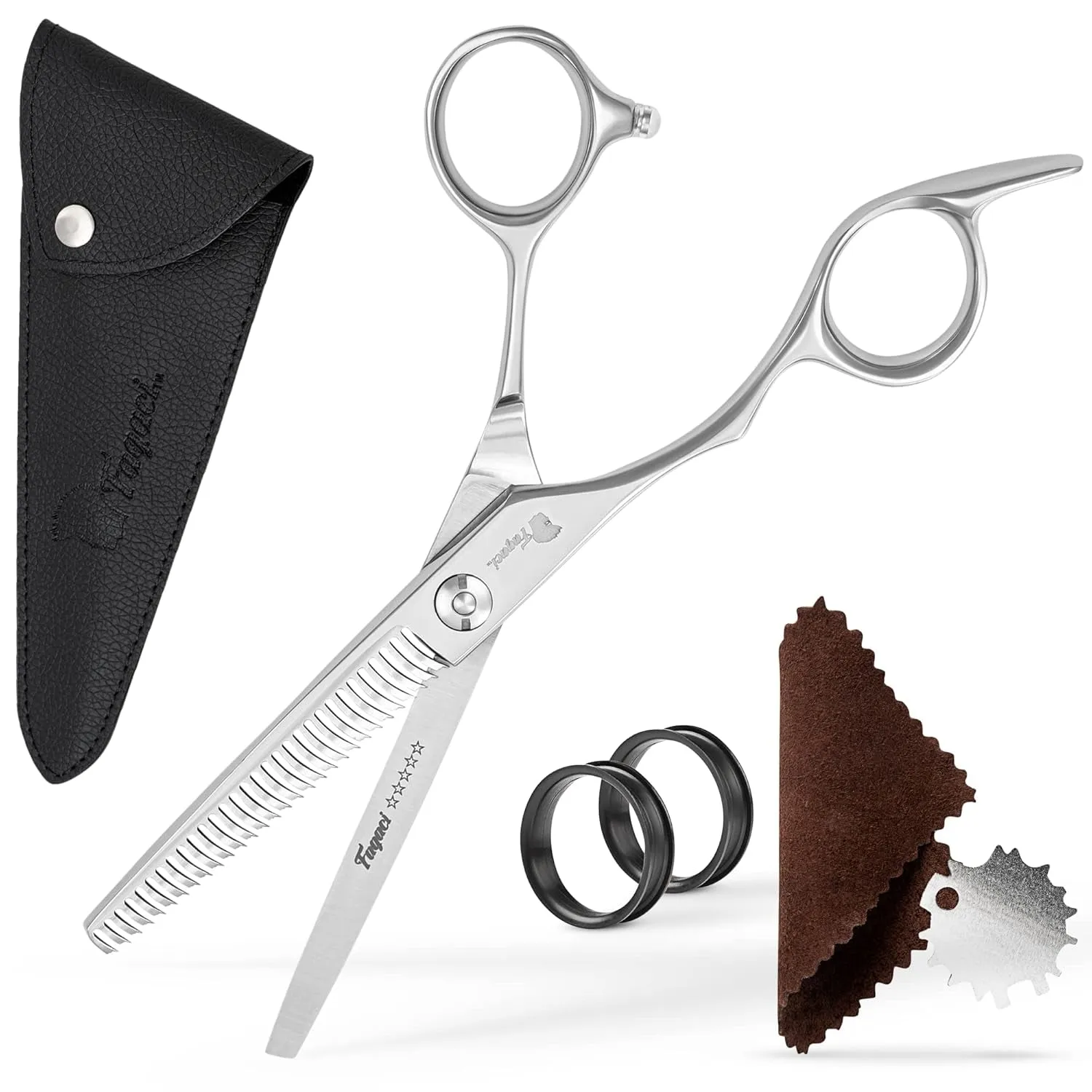 Professional Hair Scissors 6” Extremely Sharp Blades, Fine Cutting Blades, Hair Cutting Scissors Professional, Hair Shears, Barber Scissors Set for Men and Women, Haircut Scissors Hair Kit