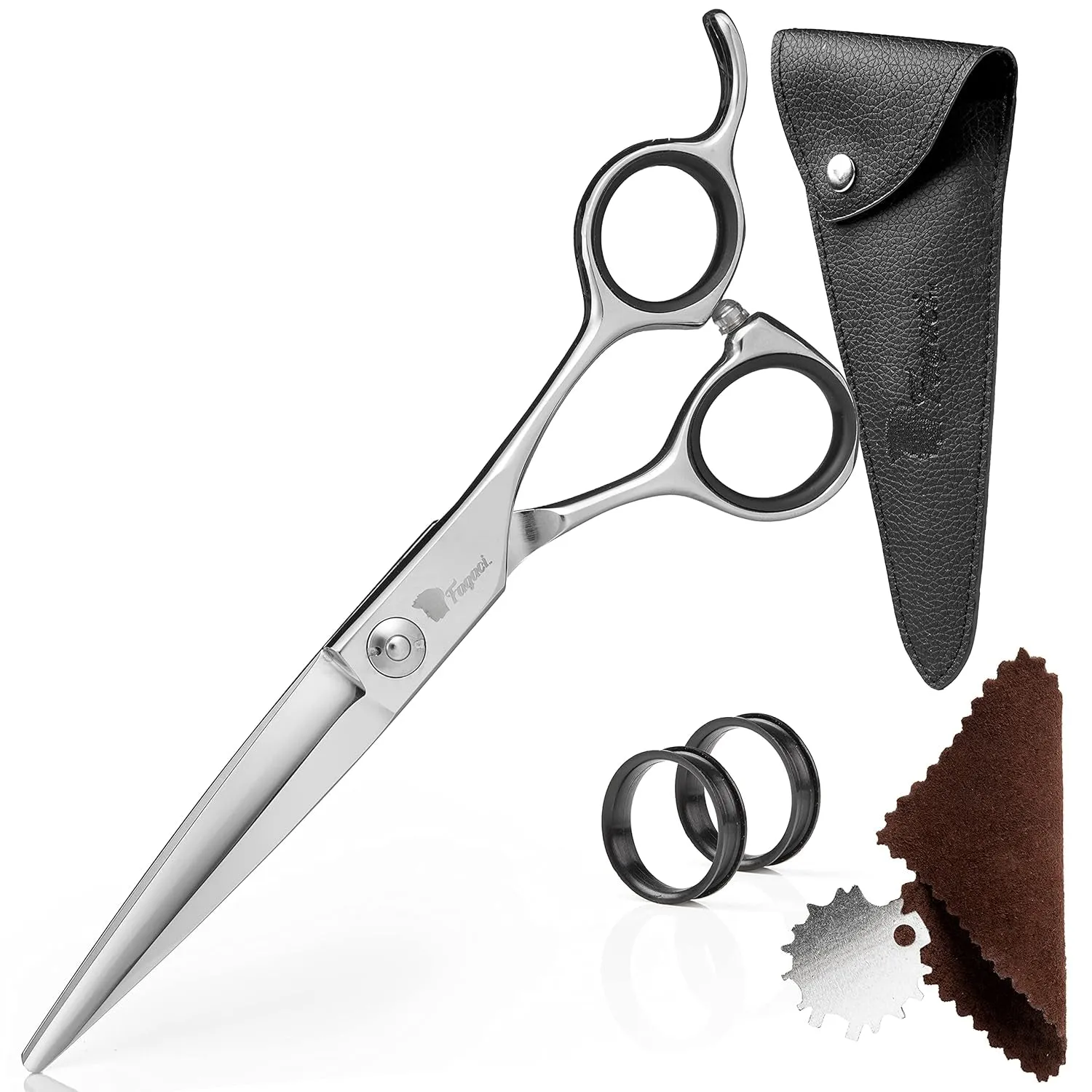 Professional Hair Scissors 6” Extremely Sharp Blades, Fine Cutting Blades, Hair Cutting Scissors Professional, Hair Shears, Barber Scissors Set for Men and Women, Haircut Scissors Hair Kit