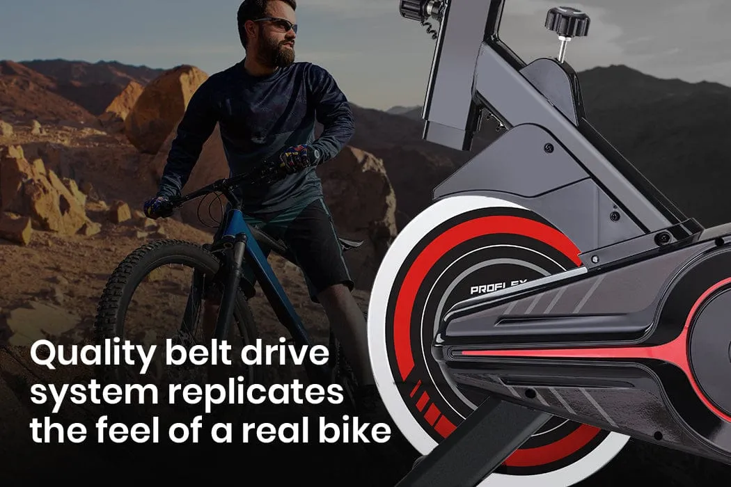 PROFLEX Commercial Spin Bike - Red [ONLINE ONLY]
