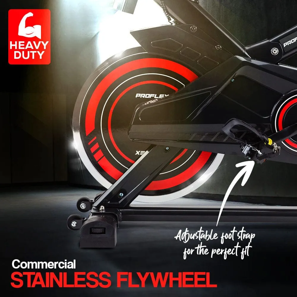 PROFLEX Commercial Spin Bike - Red [ONLINE ONLY]