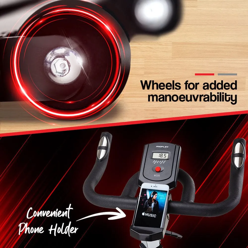 PROFLEX Commercial Spin Bike - Red [ONLINE ONLY]