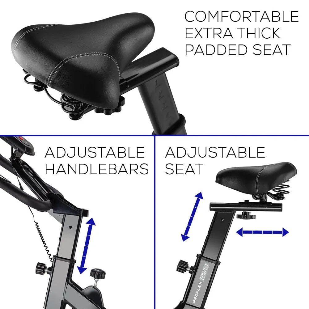 PROFLEX Spin Bike - Grey [ONLINE ONLY]