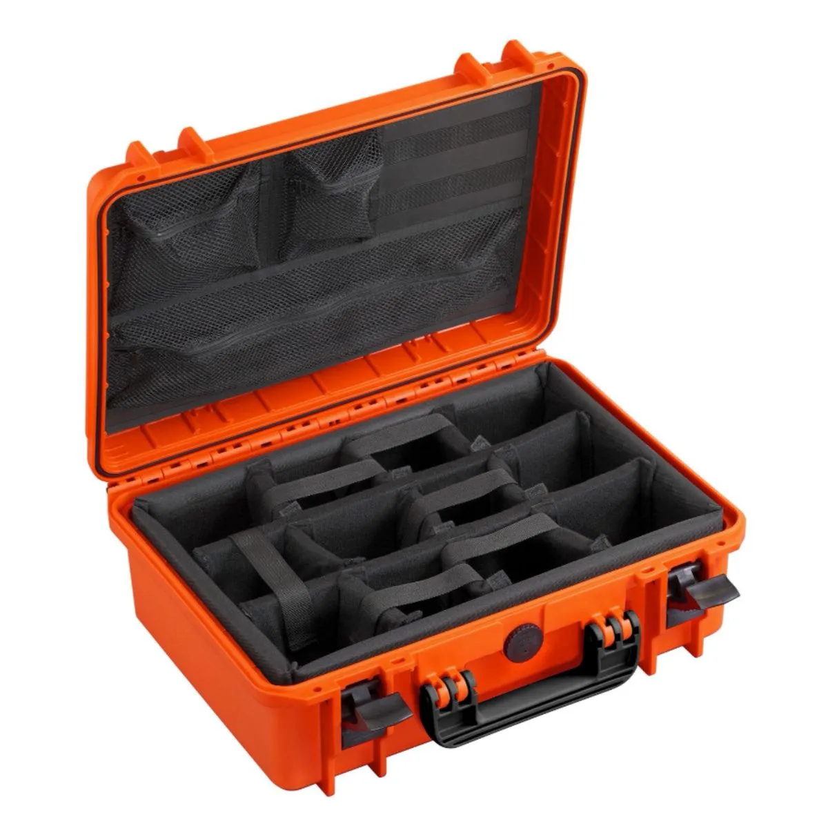Proline | ORANGE CAMERA CASE | Padded dividers   Lid Organiser (430CAMORGOG)