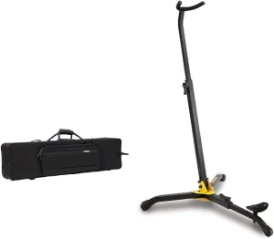 Protec PB319 EB Bass Clarinet with One Piece Body PRO PAC Case and Hercules DS561B Basson/Bass Clarinet Stand