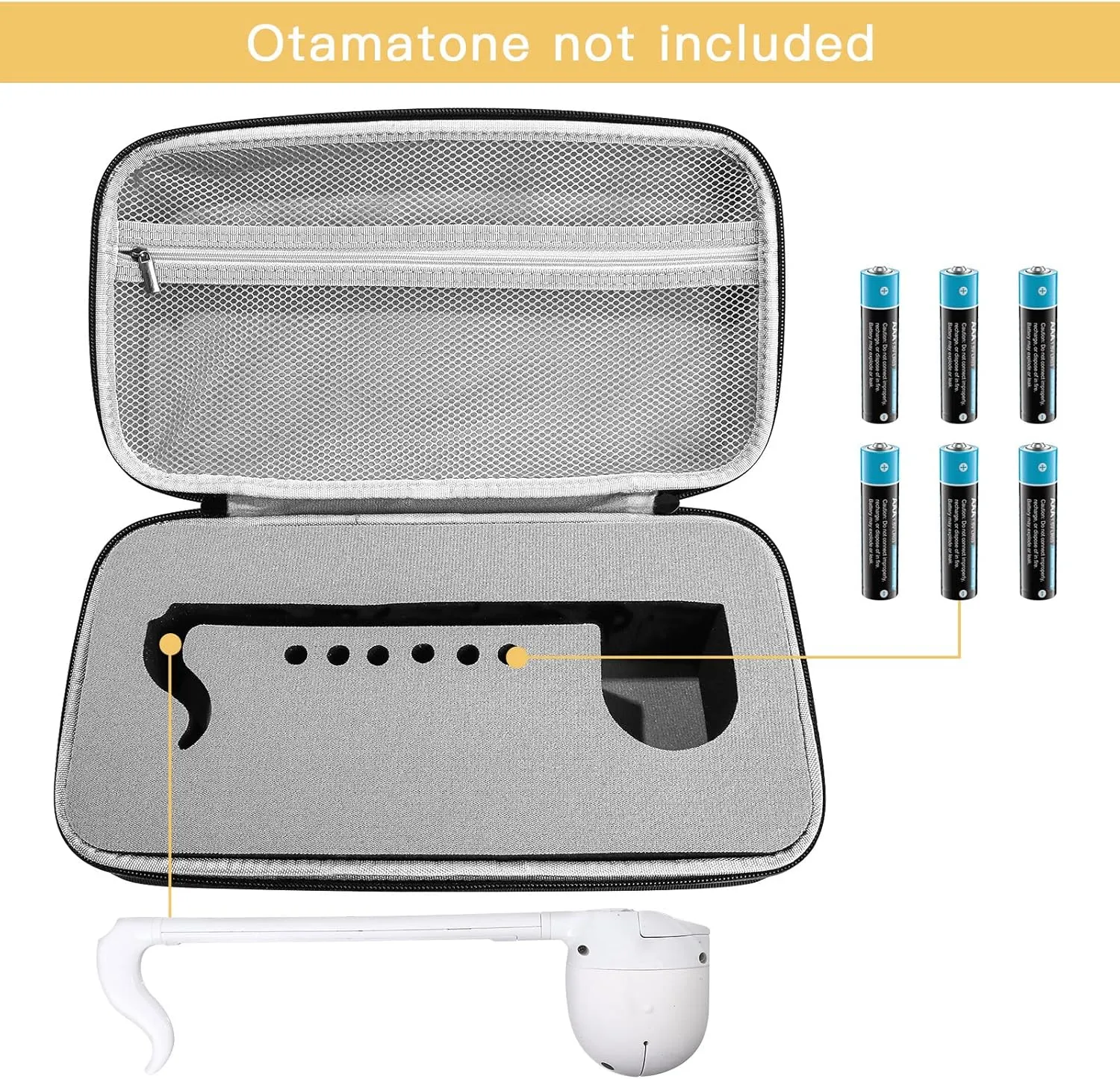Protection Case With Extra Storage For Standard Sized Otamatone | Lightweight and Waterproof Automatone Instrument Holder | Sturdy and Portable | Crafted by Experts | Designed in Sweden