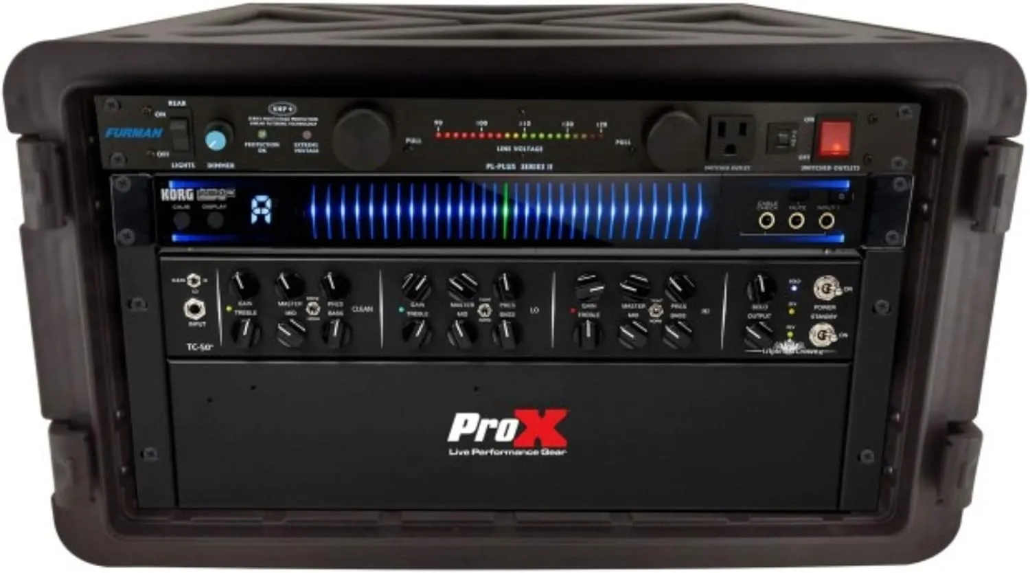 ProX XM-6U UltronX 6U Rack Air-Tight, Water-Sealed ABS Storage Case, Pro Audio Equipment