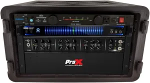 ProX XM-6U UltronX 6U Rack Air-Tight, Water-Sealed ABS Storage Case, Pro Audio Equipment