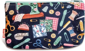 Prym Multi-Purpose Organizer Zipper, Aqua Notions Craft Storage Pouch, One Size, Navy