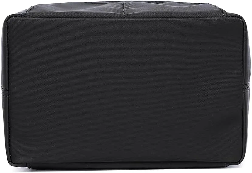 PU leather Purse Organizer Insert Bag in Bag Felt Fabric Handbag Organizer 4 Sizes for Speedy Neverfull (Black,X-Small)