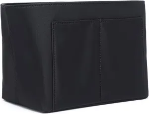 PU leather Purse Organizer Insert Bag in Bag Felt Fabric Handbag Organizer 4 Sizes for Speedy Neverfull (Black,X-Small)