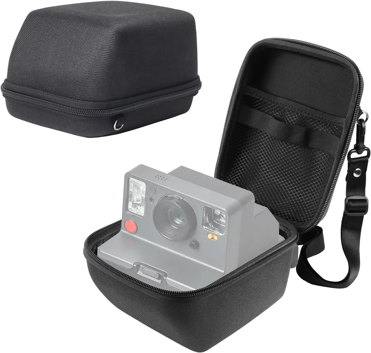 PULUZ Camera Case for Polaroid One Step 2 / NOW Camera，for Polaroid Camera Bag Hard Protective Cover Travel Carrying Storage Bag with Adjustable Shoulder Strap(Black)