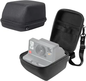 PULUZ Camera Case for Polaroid One Step 2 / NOW Camera，for Polaroid Camera Bag Hard Protective Cover Travel Carrying Storage Bag with Adjustable Shoulder Strap(Black)