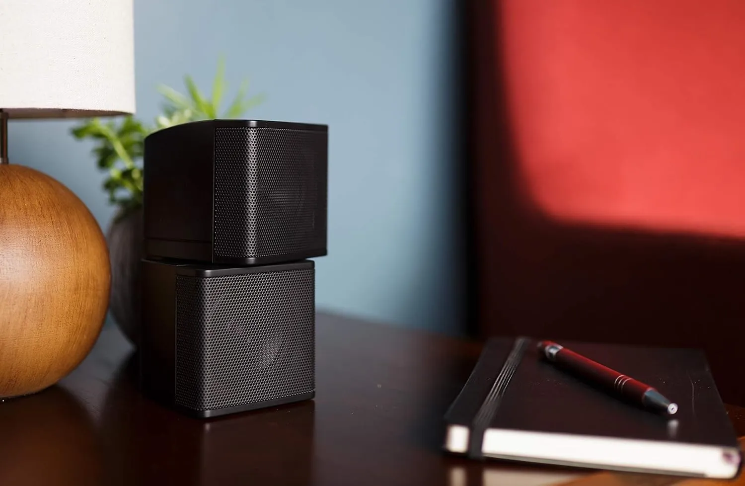 Pure Resonance Audio MC2.5B Dual 2.5” Swiveling Surround Sound Mini Cube Speaker (Pair, Black) (Without Brackets)