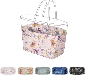 Purse Organizer Insert for Anjou/Artois/Saint Louis Tote Bags, Lightweight Handbag Organizer Liner, Soft Bag Tote Shaper(Saint Louis GM,Circus(Pink))