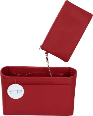 Purse Organizer Insert For Handbags, Tote Bag Organizer Insert, Handbag Organizer For Tote & Handbags, Compatible with Neverful Speedy and More (XLarge,Red)