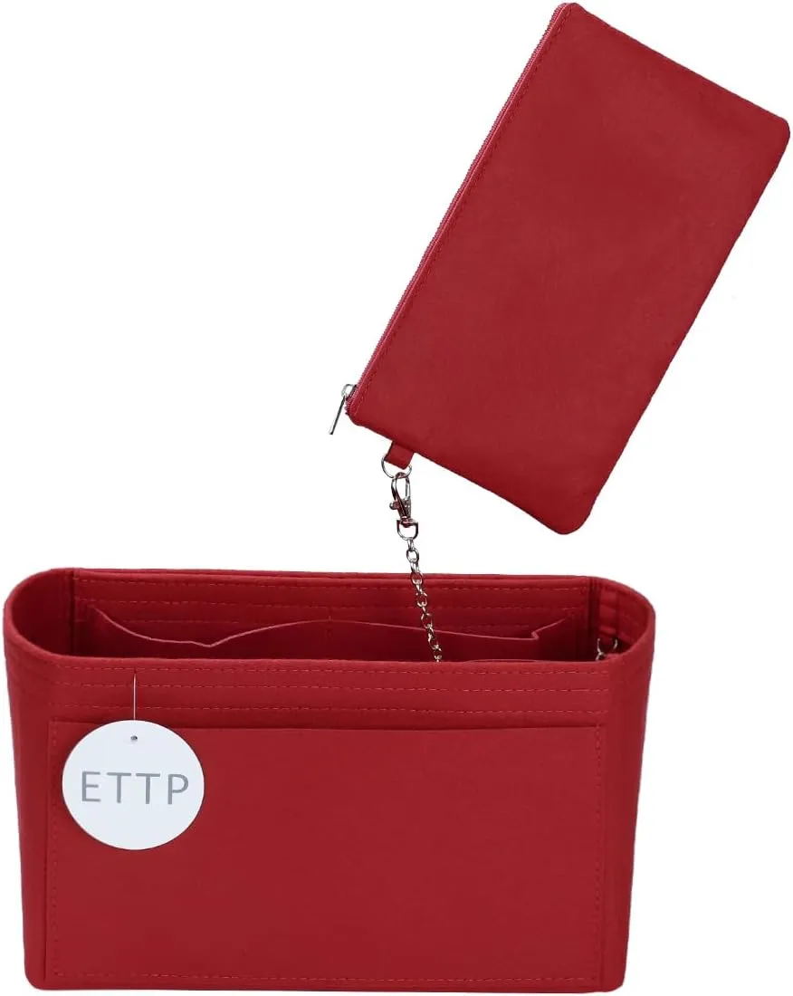 Purse Organizer Insert For Handbags, Tote Bag Organizer Insert, Handbag Organizer For Tote & Handbags, Compatible with Neverful Speedy and More (XLarge,Red)