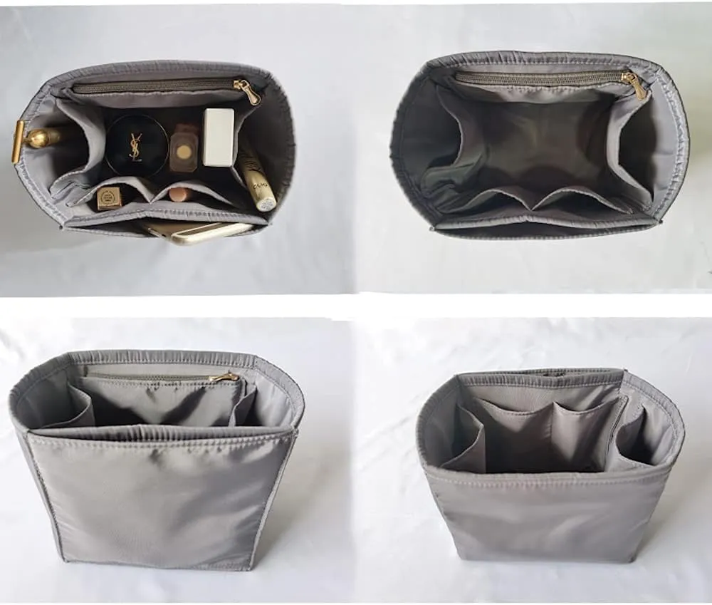 Purse Organizer Picotin 18 22 26 Insert Bags Makeup Handbag Inner Purse Portable base shaper Premium Nylon (Picotin 22, khaki)
