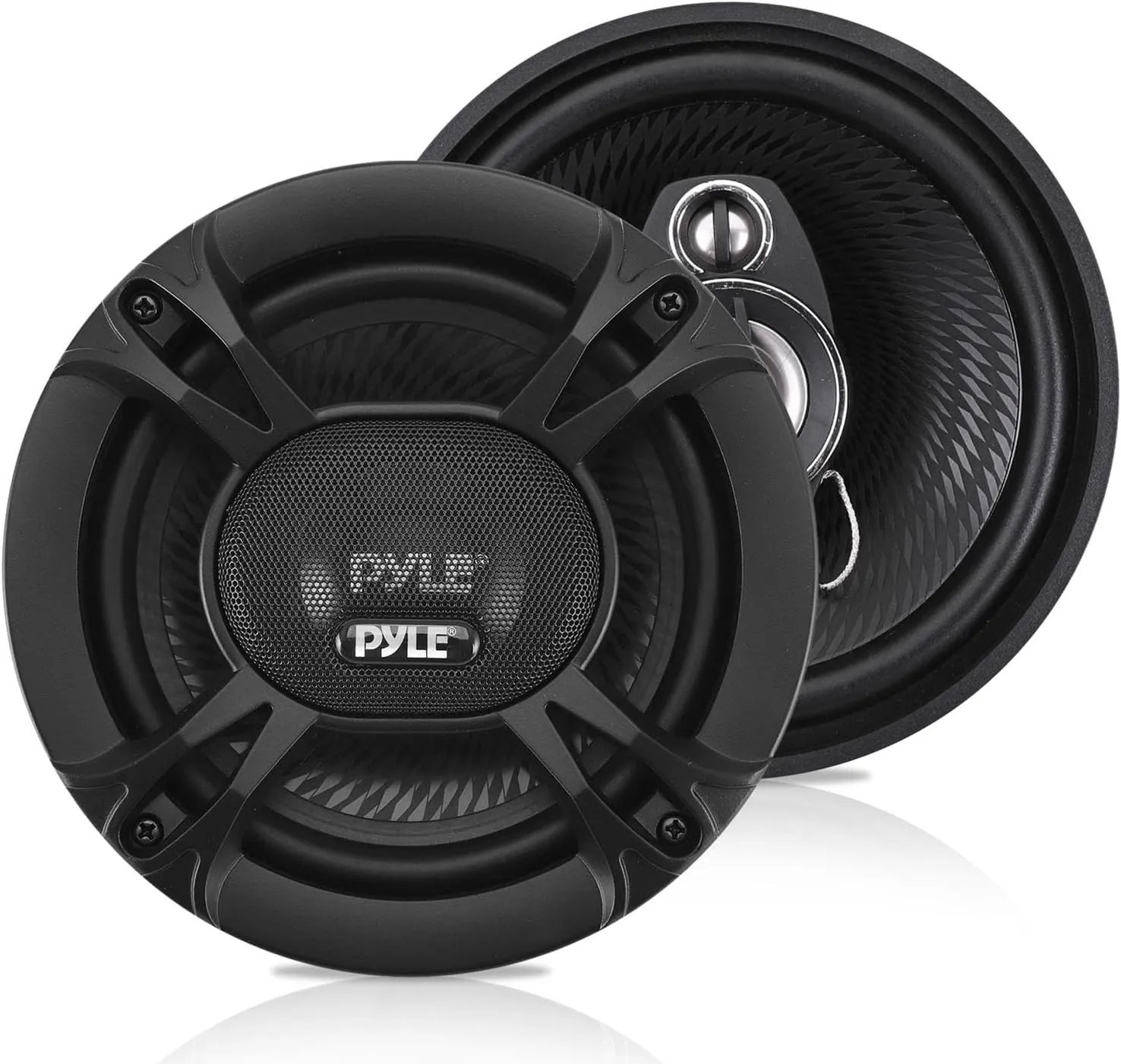 Pyle 3-Way Universal Car Stereo Speakers-240W 5.25" Triaxial Loud Pro Audio Car Speaker-Universal OEM Quick Replacement Component Speaker Vehicle Door/Side Panel Mount Compatible PL513BK (Pair), Black