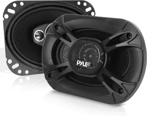 Pyle 3-Way Universal Car Stereo Speakers - 400W 6” x 8” Triaxial Loud Pro Audio Car Speaker Universal OEM Quick Replacement Component Speaker Vehicle Door/Side Panel Mount Compatible PL6183BK (Pair)