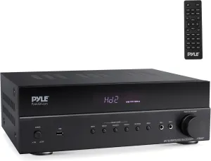 Pyle 5.2 Channel Hi-Fi Home Theater Receiver - 1000W MAX Wireless BT Surround Sound Stereo Amplifier System with 4k Ultra HD Support, MP3/USB/DAC, Ideal for Immersive Home Audio Experience - PT865BT