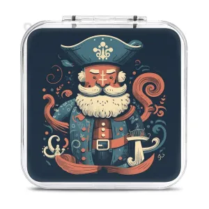 QMNBTES Pirate Characters Switch Game Case Switch Game Holder Cartridge Case Storage 12 Games & 2 Micro Sd Card Slots, Travel Carry Cases, Portable Games Card Storage, Hard Shell, Buckle Closure