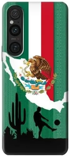 R2994 Mexico Football Soccer Map Flag Case Cover for Sony Xperia 1 V