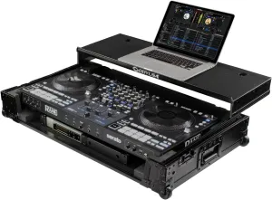 RANE FOUR I-Board Flight Case with Glide Style Laptop Platform and Wheels