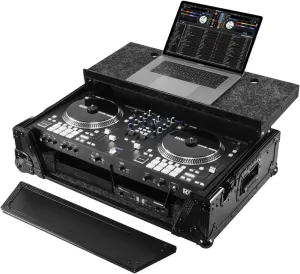 Rane One Flight 1U Case in Black with Patented Glide Platform and Corner Wheels