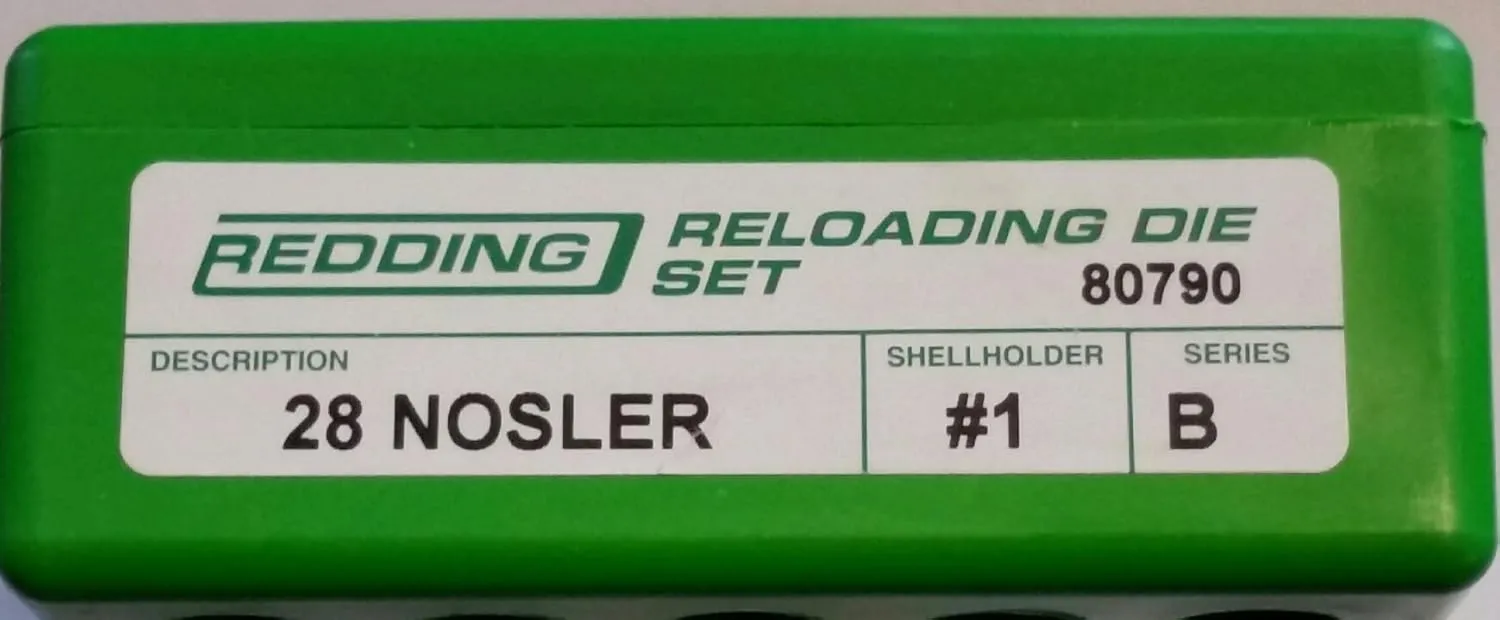 Redding Reloading Full Length Die Set - 28 Nosler, 80790