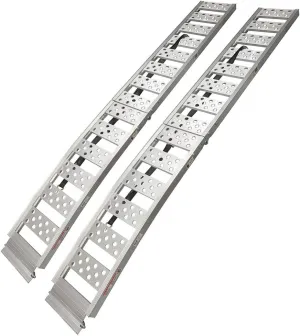 REESE 9515020 Arched Center-fold Aluminum Loading Ramp, 12 Inch x 92 Inch, 1,500 lbs. Capacity, Pair